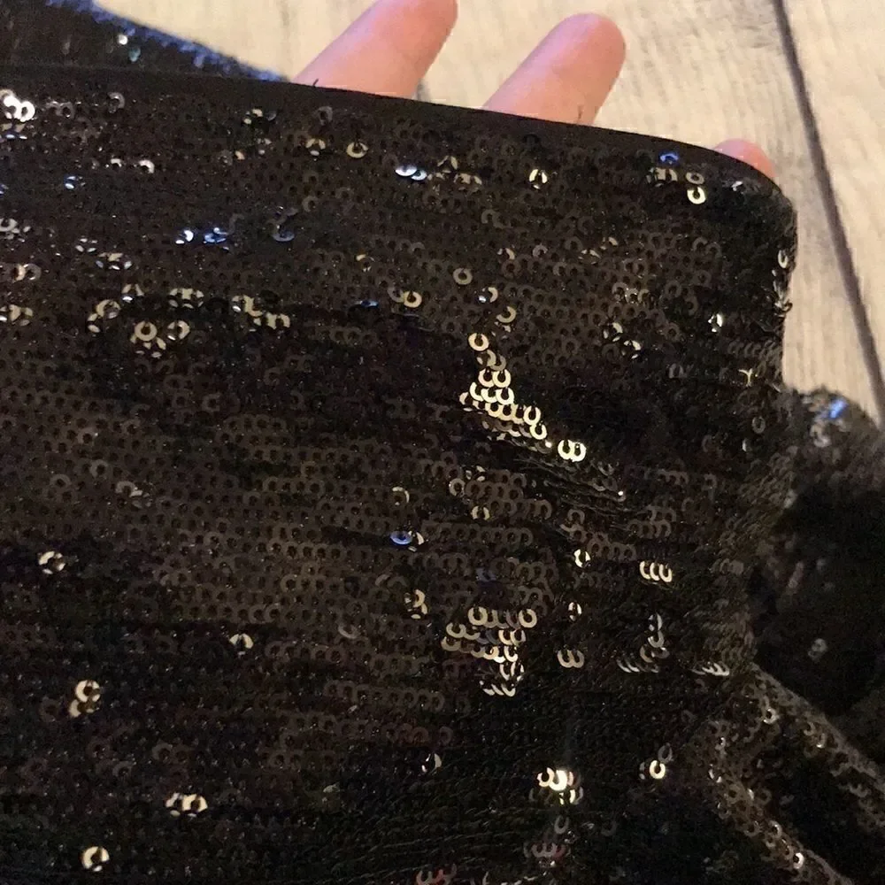Rachel Zoe Sequin Blouson Mini Dress Flip Sequins